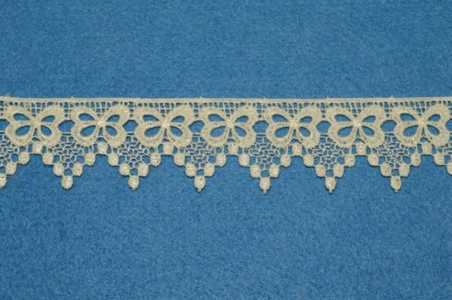 Vendita on line pizzo macrame fiocco panna altezza 3.5 cm - mercerie e accessori cucito