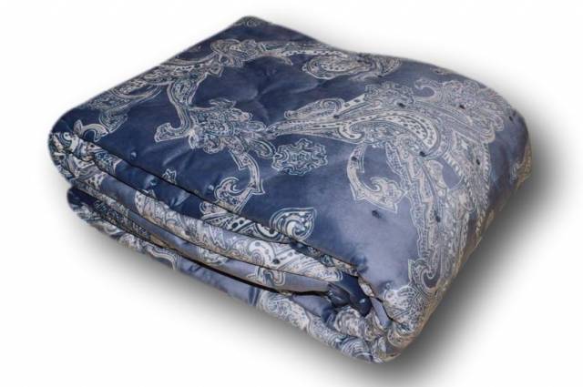 Vendita on line plaid riviera in velluto stampato modello jaipur blu - biancheria per la casa