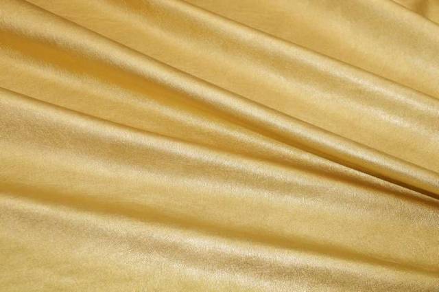 Vendita on line finta pelle elasticizzata color oro - tessuti abbigliamento