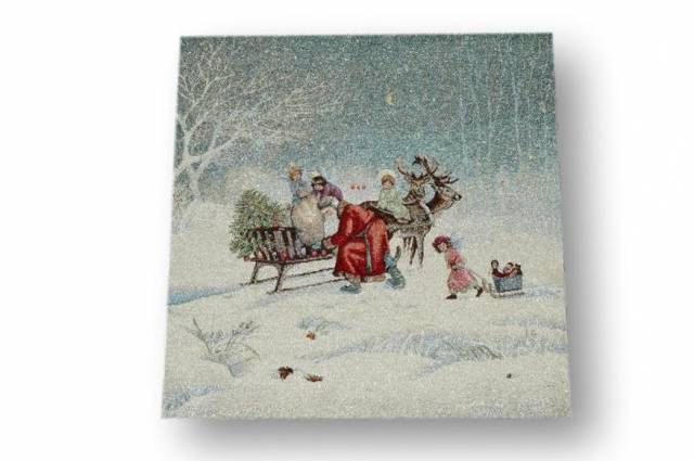 Vendita on line gobelin natale fantasia 11547 misura cm 47x47 - tessuti arredo casa gobelin cuscini 47x47 natalizi