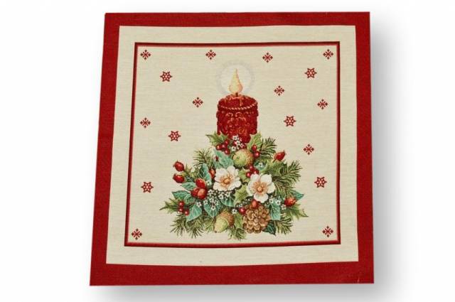 Vendita on line gobelin natale fantasia 11563 misura cm 47x47 - ispirazioni tessuti natalizi gobelin