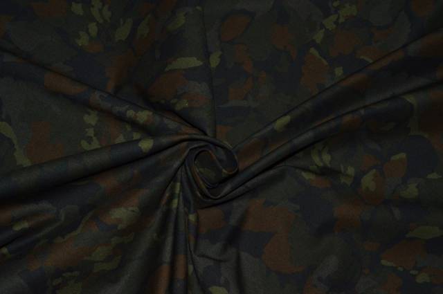 Vendita on line tessuto popeline cotone fantasia camouflage scuro - tessuti abbigliamento