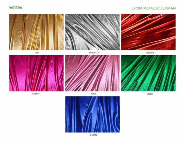 Vendita on line lycra metallic elastan - ispirazioni