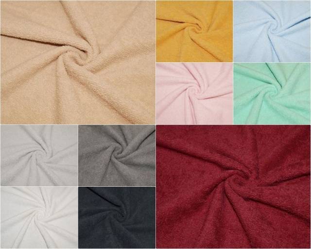 Tessuto in spugna, colore turchese, 100% cotone, accappatoi, fasciatoio,  tessuto al metro, 1 metro x 160 cm : : Casa e cucina