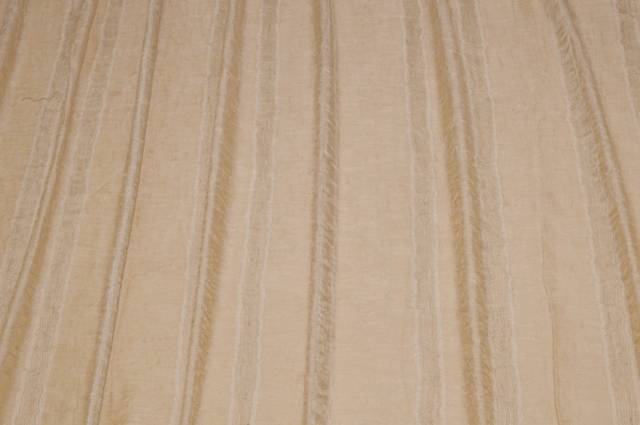 Vendita on line scampolo tenda rigato beige caldo - tessuti per scampoli