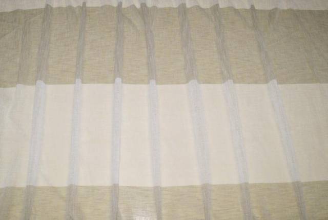 Vendita on line scampolo tenda rigone bianco beige - prodotti