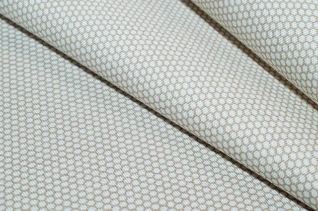 Vendita on line tessuto cotone streatch microfantasia beige - tessuti abbigliamento