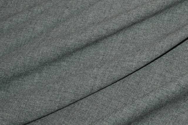 Vendita on line tessuto flanella lana streatch grigio medio - tessuti abbigliamento