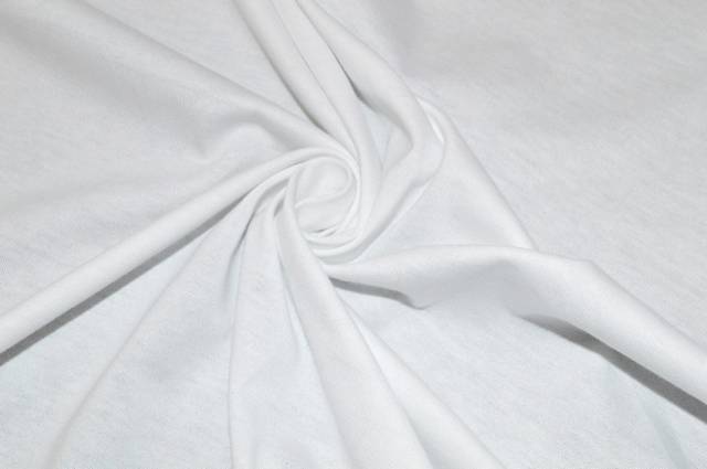 Vendita on line tessuto maglina puro cotone bianca - tessuti abbigliamento magline / jersey/tessuto in