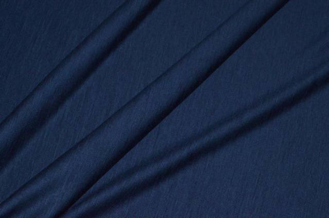 Vendita on line tessuto maglina blu aperto in lana - tessuti abbigliamento magline / jersey/tessuto in