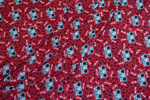 Vendita on line tessuto crepe de chine pura seta fantasia stereo bordeaux - tessuti abbigliamento