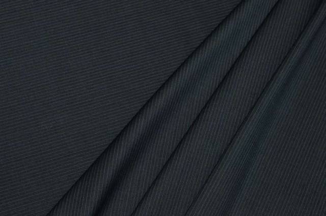 Vendita on line tessuto pura lana per abiti grigio antracite rigatino - tessuti abbigliamento