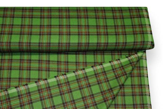 Vendita on line tessuto tartan scozzese verde - tessuti abbigliamento