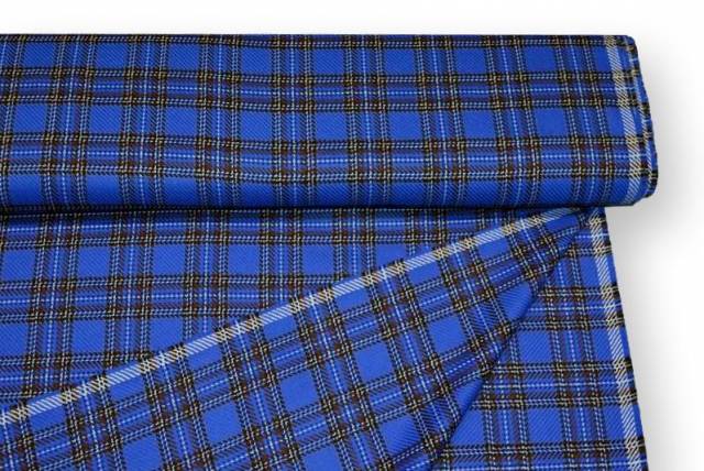 Vendita on line tessuto tartan scozzese bluette - tessuti abbigliamento scacchi e scozzesi