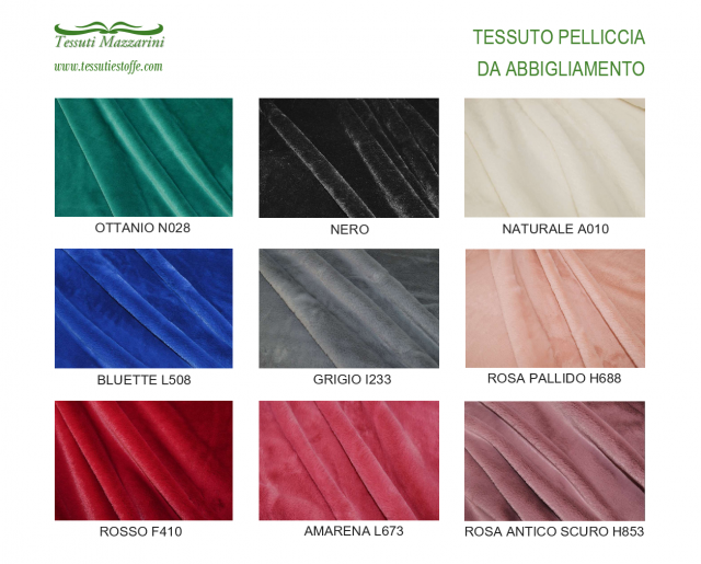 Vendita on line tessuto pelliccia ecologica da abbigliamento - prodotti tessuti abbigliamento