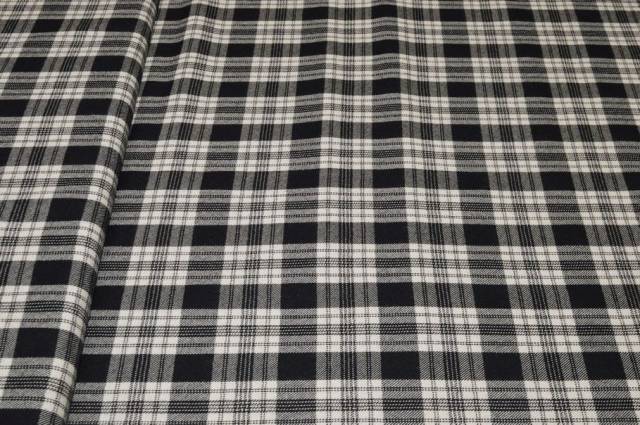Vendita on line tessuto scacchetto pura lana nero bianco sc02 - prodotti tessuti abbigliamento