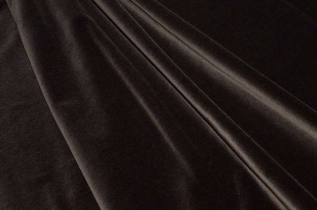 Vendita on line scampolo velluto tedesco marrone scuro - tessuti abbigliamento velluti e ciniglie