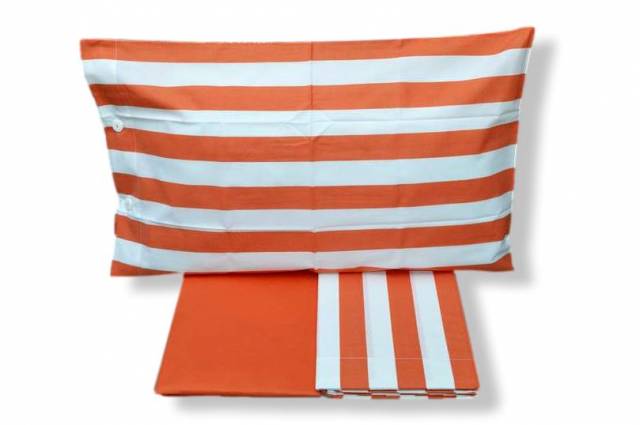 Vendita on line completo lenzuola singolo fazzini modello carpera variante arancio 4 - biancheria per la casa