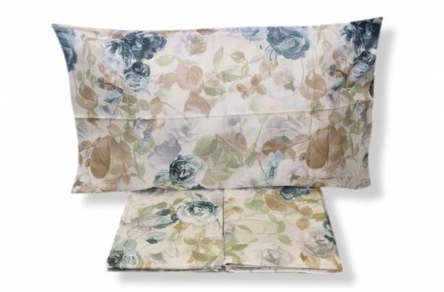 Vendita on line completo lenzuola matrimoniale mirabello modello limoges variante blu - biancheria per la casa mirabello