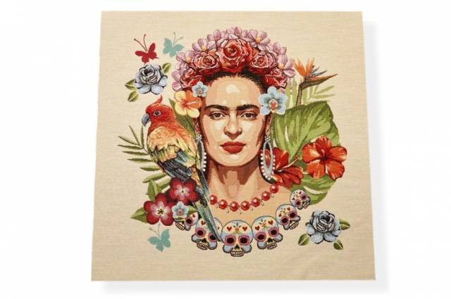 Vendita on line gobelin fantasia frida tropicale 12929 misura cm 47x47 - tessuti arredo casa gobelin