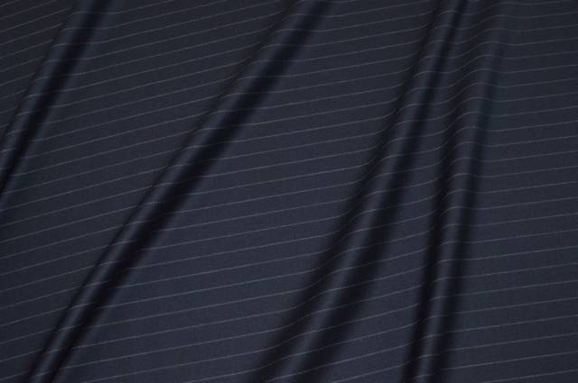 Vendita on line tessuto tasmania pura lana gessato blu notte 35 - tessuti abbigliamento lana gessati