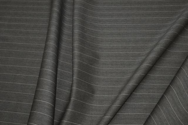 Vendita on line tessuto pura lana gessato grigio tortora - tessuti abbigliamento lana gessati