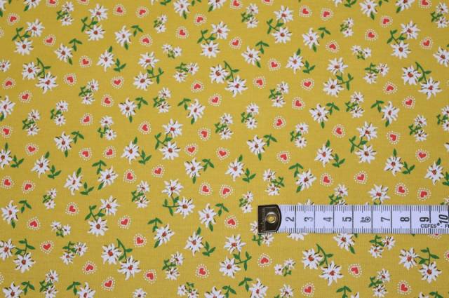 Vendita on line cotone fantasia stella alpina giallo - cotoni