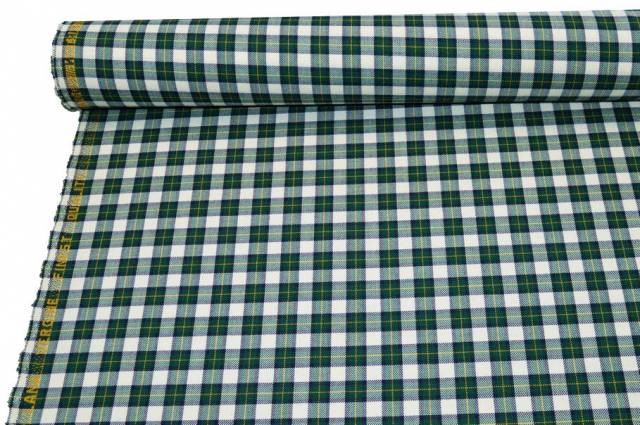 Vendita on line tessuto tartan pura lana scacco verde - tessuti abbigliamento