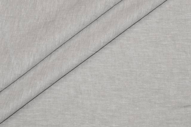 Vendita on line tessuto misto lino grigio melange - tessuti abbigliamento