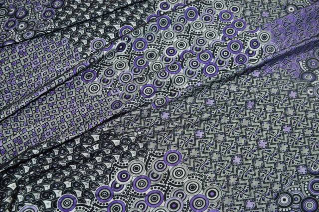 Vendita on line tessuto doppio maglina e tulle viola - tessuti abbigliamento