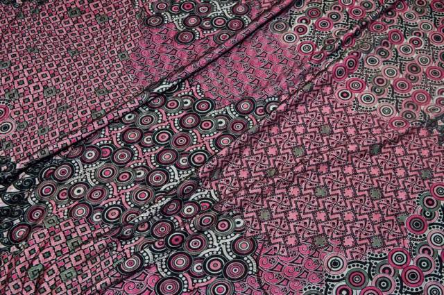 Vendita on line tessuto doppio maglina e tulle rosa - tessuti abbigliamento