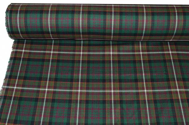 Vendita on line tessuto tartan streatch verde 480 - tessuti abbigliamento