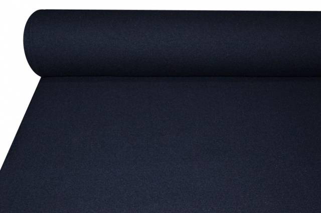 Vendita on line tessuto jersey effetto lana cotta blu - tessuti abbigliamento magline / jersey/tessuto in