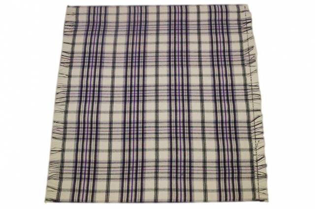 Vendita on line pannello pura lana scacco viola - tessuti abbigliamento scacchi e scozzesi lana
