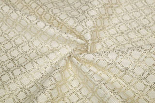 Vendita on line tessuto arredo fantasia jacquard lurex oro - cotoni fantasie doppia altezza