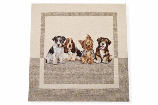 Vendita on line gobelin fantasia cani 13467 misura cm 47x47 - tessuti arredo casa gobelin