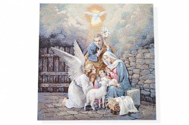 Vendita on line gobelin fantasia nativita' 12134 misura cm 47x47 - ispirazioni tessuti natalizi