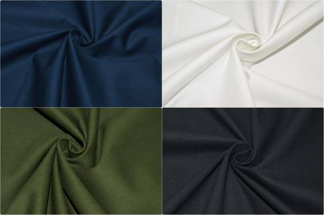 Vendita on line tessuto gabardine puro cotone uniti - prodotti tessuti abbigliamento