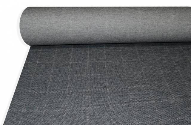 Vendita on line tessuto jersey pura lana finestrato grigio - tessuti abbigliamento lana scozzesi e quadri