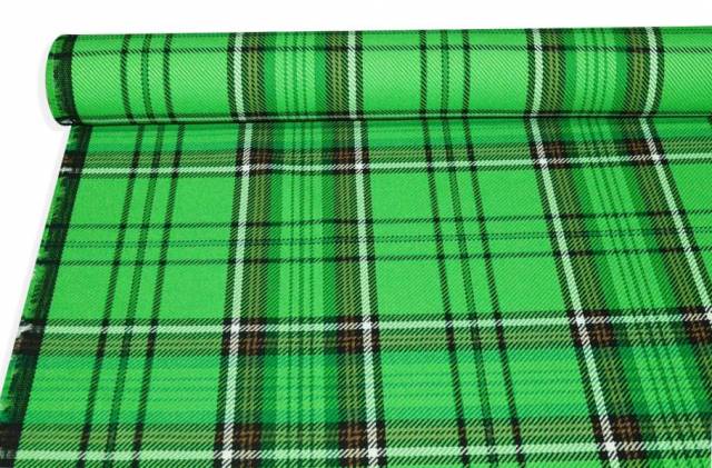 Vendita on line tessuto tartan pura lana verde - tessuti abbigliamento