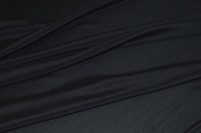 Vendita on line tessuto crepe de chine pura seta nero 675 - tessuti abbigliamento sete