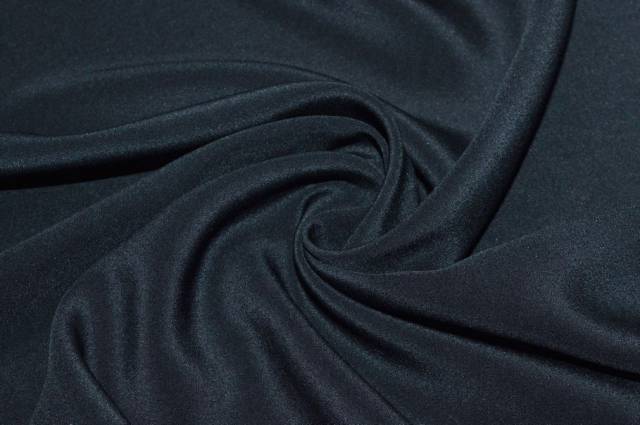Vendita on line tessuto crepe de chine pura seta blu notte - tessuti abbigliamento sete