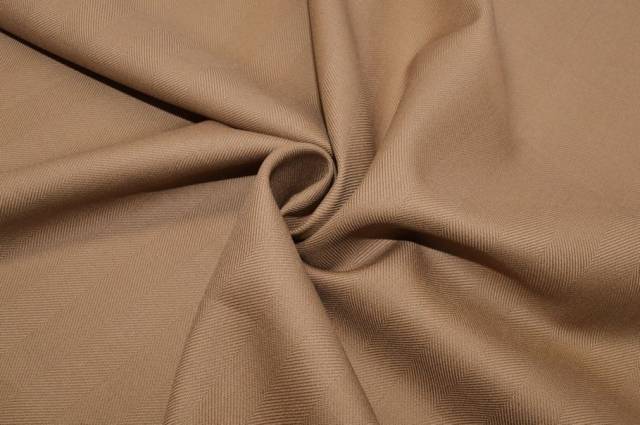 Vendita on line tessuto pura lana spinato color cammello - tessuti abbigliamento lana uomo/tailleur