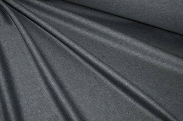 Vendita on line tessuto maglina filo di scozia grigio antracite - cotoni maglieria