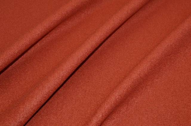 Vendita on line tessuto lana cotta arancio bruciato - tessuti abbigliamento lana cappotti/panno/lana