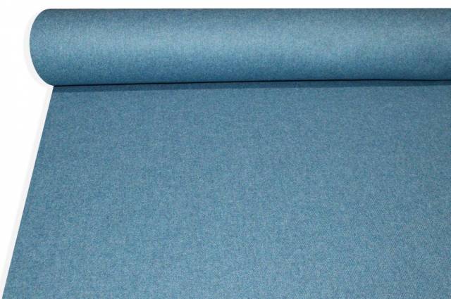 Vendita on line tessuto cappotto double pura lana azzurro melange - prodotti