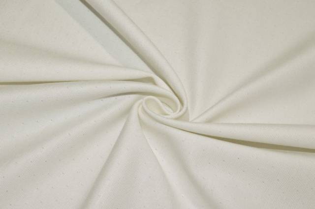 Vendita on line tessuto jersey ricamo punto spillo bianco naturale - prodotti
