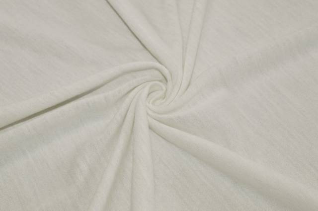 Vendita on line tessuto maglina leggera in lana bianco naturale - occasioni e scampoli