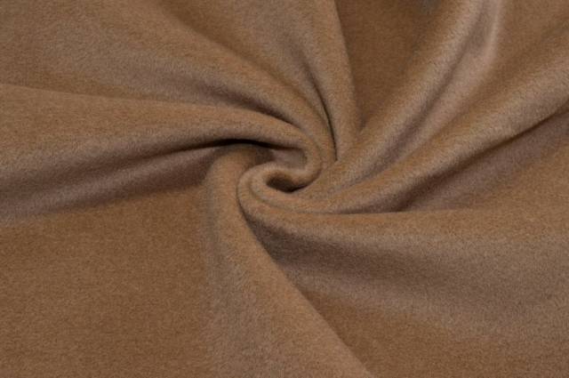 Vendita on line scampoli cappotto velour misto cashmere color cammello - tessuti abbigliamento lana cappotti/panno/lana