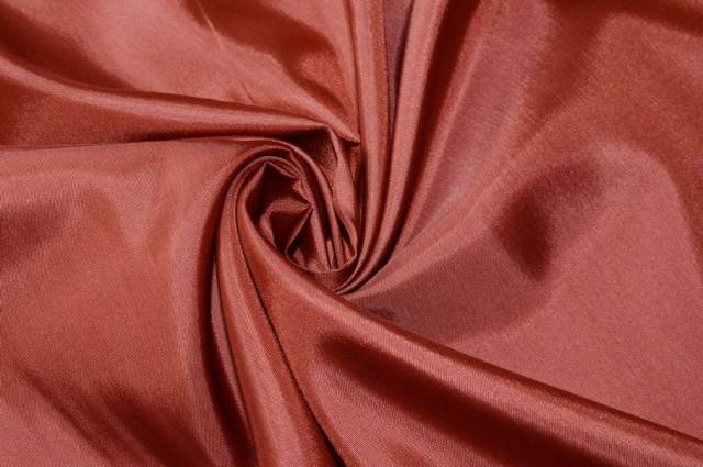 Vendita on line tessuto fodera piuma color terracotta - tessuti abbigliamento